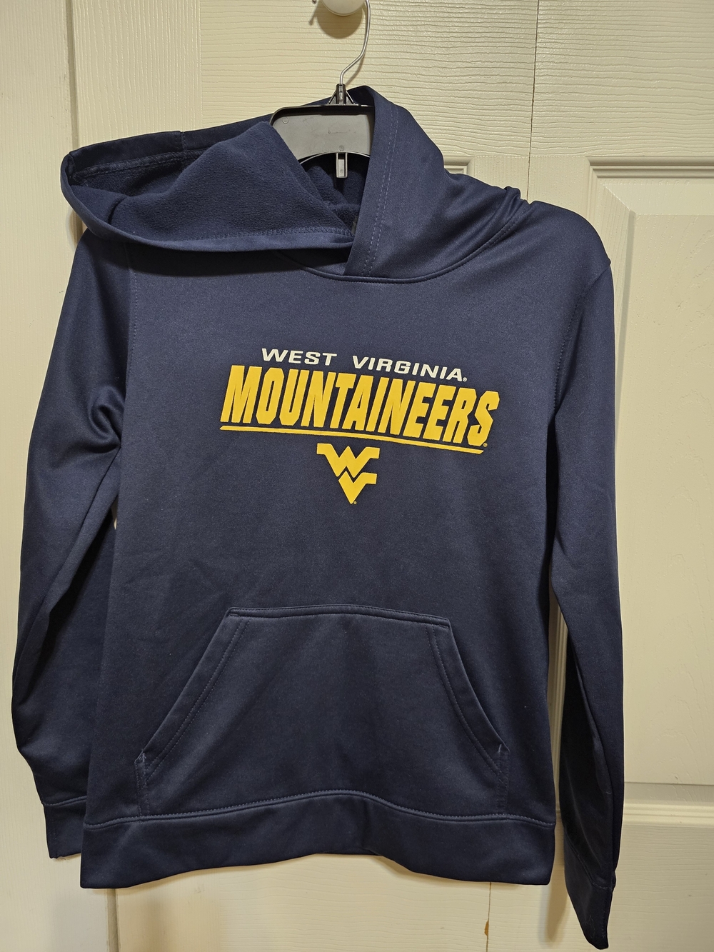 WVU Youth Navy Pullover Hoodie 10-12